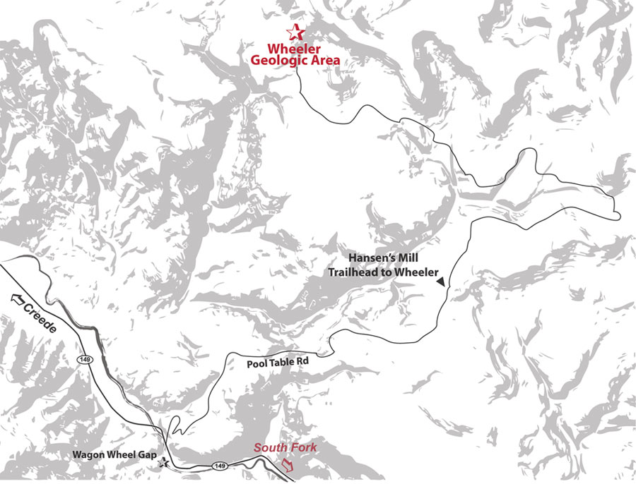 Wheeler geologic area map