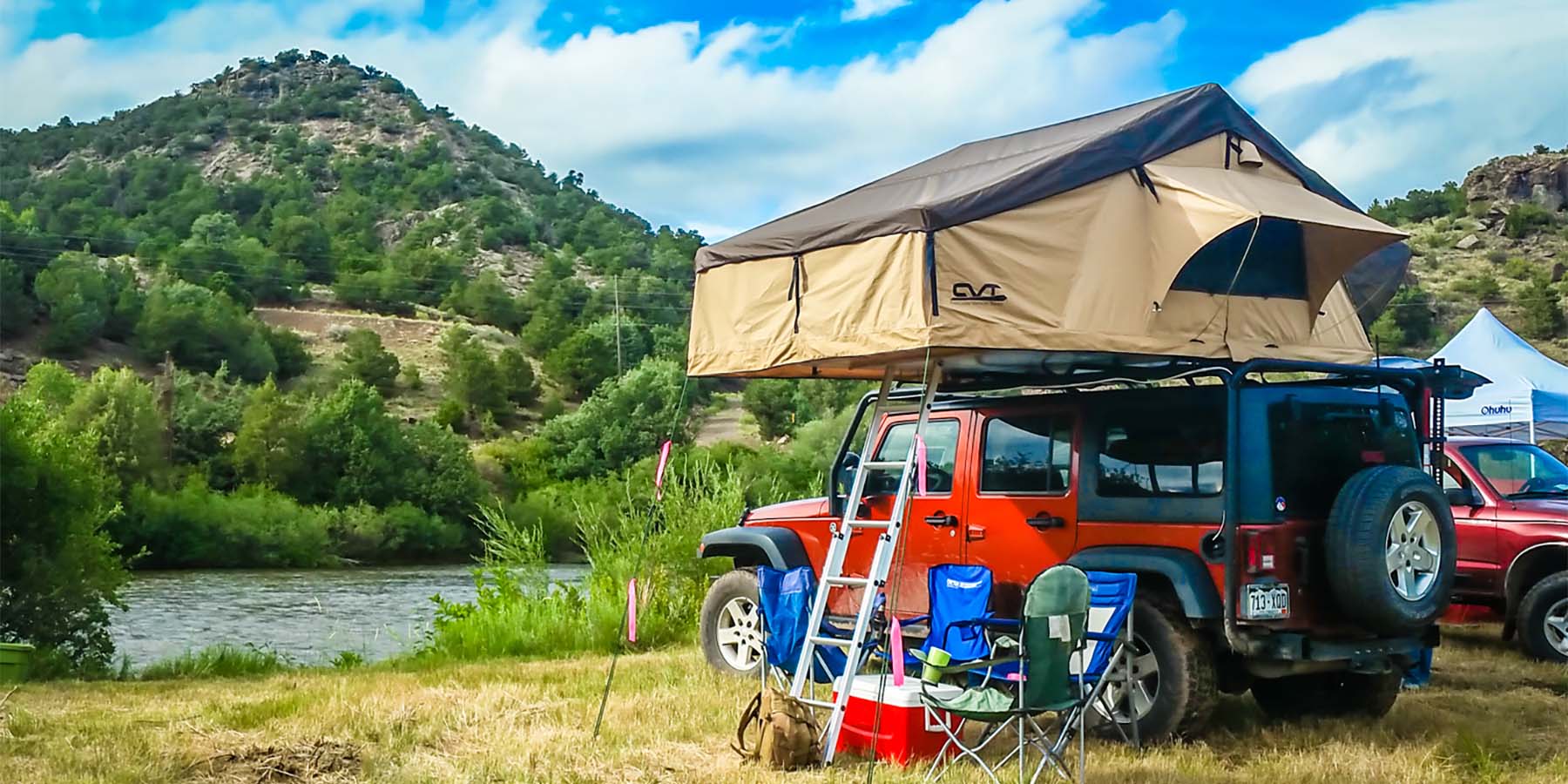 Camping on Rio Grande in South Fork Colorado